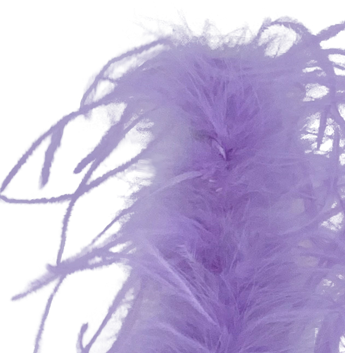 Lilac Ostrich Feather Cuff Bracelet Pair - Full Volume